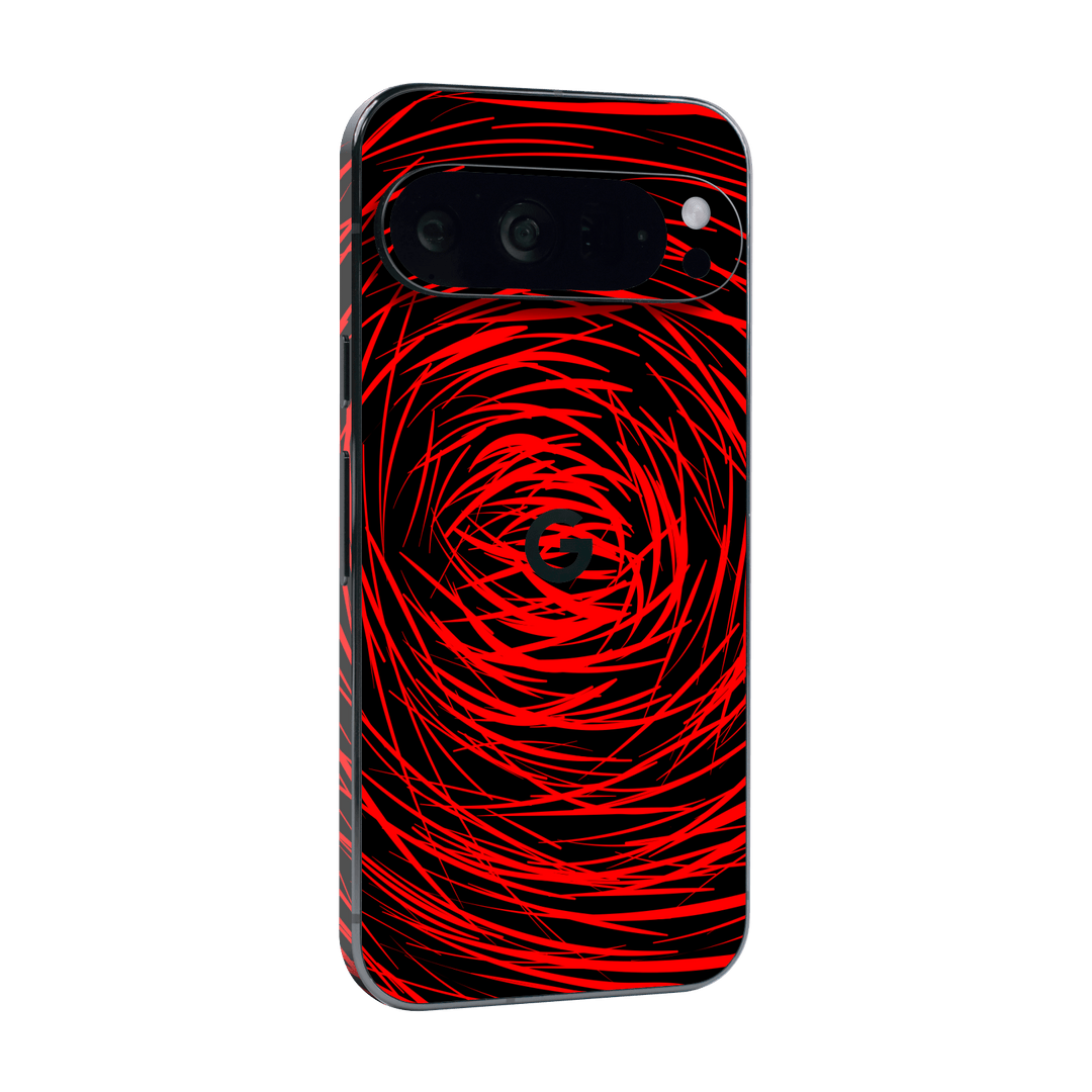 Google Pixel 9 Pro XL Print Printed Custom SIGNATURE Quasar Red Mesh Skin Wrap Sticker Decal Cover Protector by QSKINZ | QSKINZ.COM