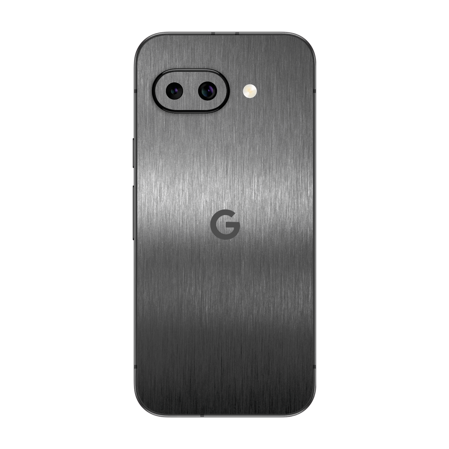 Google Pixel 9a Brushed Metal Titanium Metallic Skin Wrap Sticker Decal Cover Protector by QSKINZ | qskinz.com
