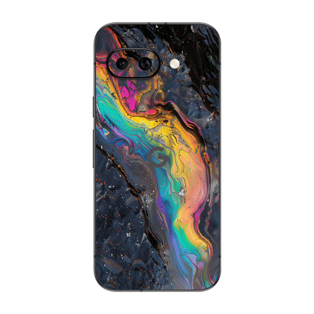 Google Pixel 9a Print Printed Custom SIGNATURE Aurora Auroria Stone Marble Rainbow Skin Wrap Sticker Decal Cover Protector by QSKINZ | QSKINZ.COM
