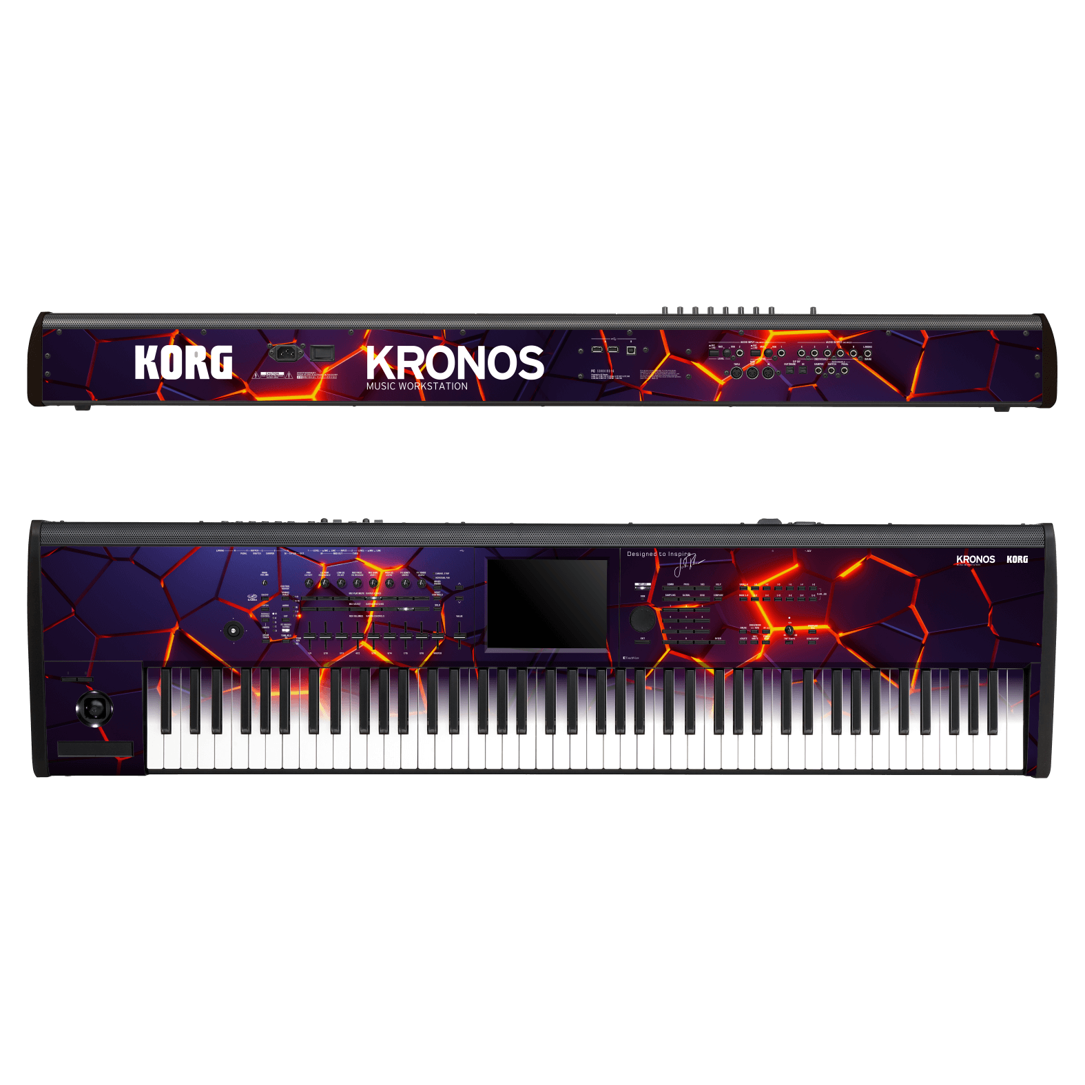 Korg Kronos 2 Music Workstation (88 keys) Jordan Rudess Collection The CORE Skin, Wrap, Decal by Keyskinz | qskinz.com