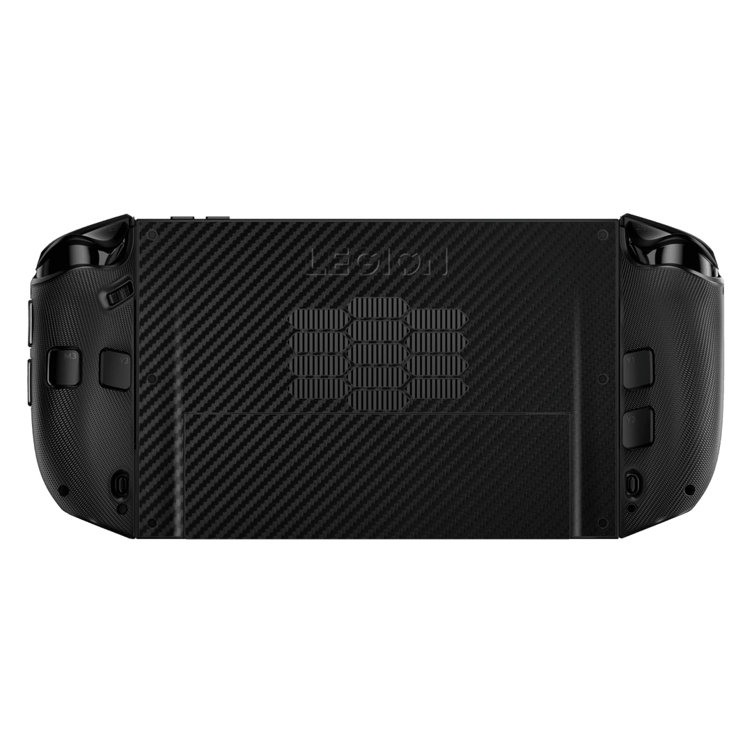 Lenovo Legion GO 2 Black 3D Textured Carbon Fibre Fiber Skin Wrap Sticker Decal Cover Protector by QSKINZ | qskinz.com back