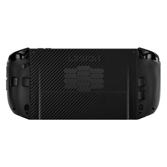 Lenovo Legion GO 2 Black 3D Textured Carbon Fibre Fiber Skin Wrap Sticker Decal Cover Protector by QSKINZ | qskinz.com back