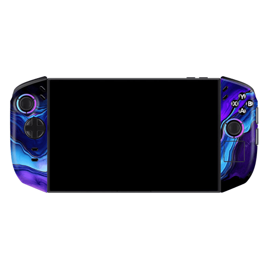Lenovo Legion GO 2 Custom Printed SIGNATURE “Agate Geode Blue Marble” Art Skin Wrap Sticker Decal Cover Protector by QSKINZ | QSKINZ.COM