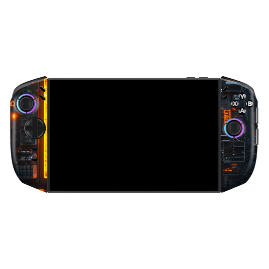 Lenovo Legion GO 2 Custom Printed SIGNATURE “Nexora” Orange Fire Technology Skin Wrap Sticker Decal Cover Protector by QSKINZ | QSKINZ.COM