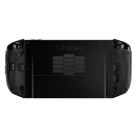 Lenovo Legion GO 2 Luxuria BLACK LEATHER Riders Skin Wrap Sticker Decal Cover Protector by QSKINZ | qskinz.com back