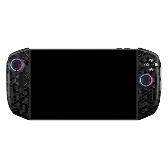 Lenovo Legion GO 2 Luxuria Black Honeycomb 3D Textured Skin Wrap Sticker Decal Cover Protector by QSKINZ | qskinz.com