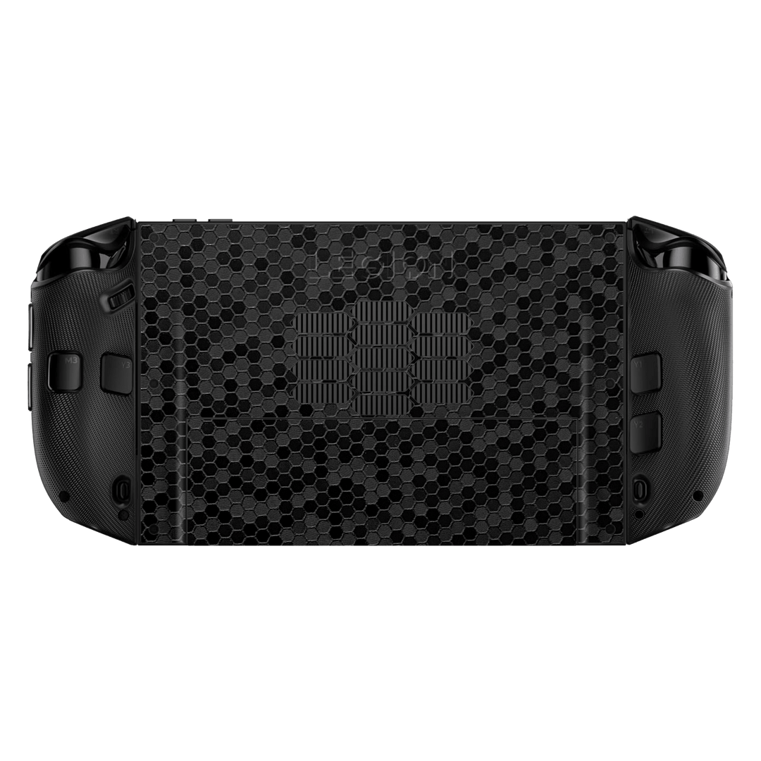Lenovo Legion GO 2 Luxuria Black Honeycomb 3D Textured Skin Wrap Sticker Decal Cover Protector by QSKINZ | qskinz.com 2