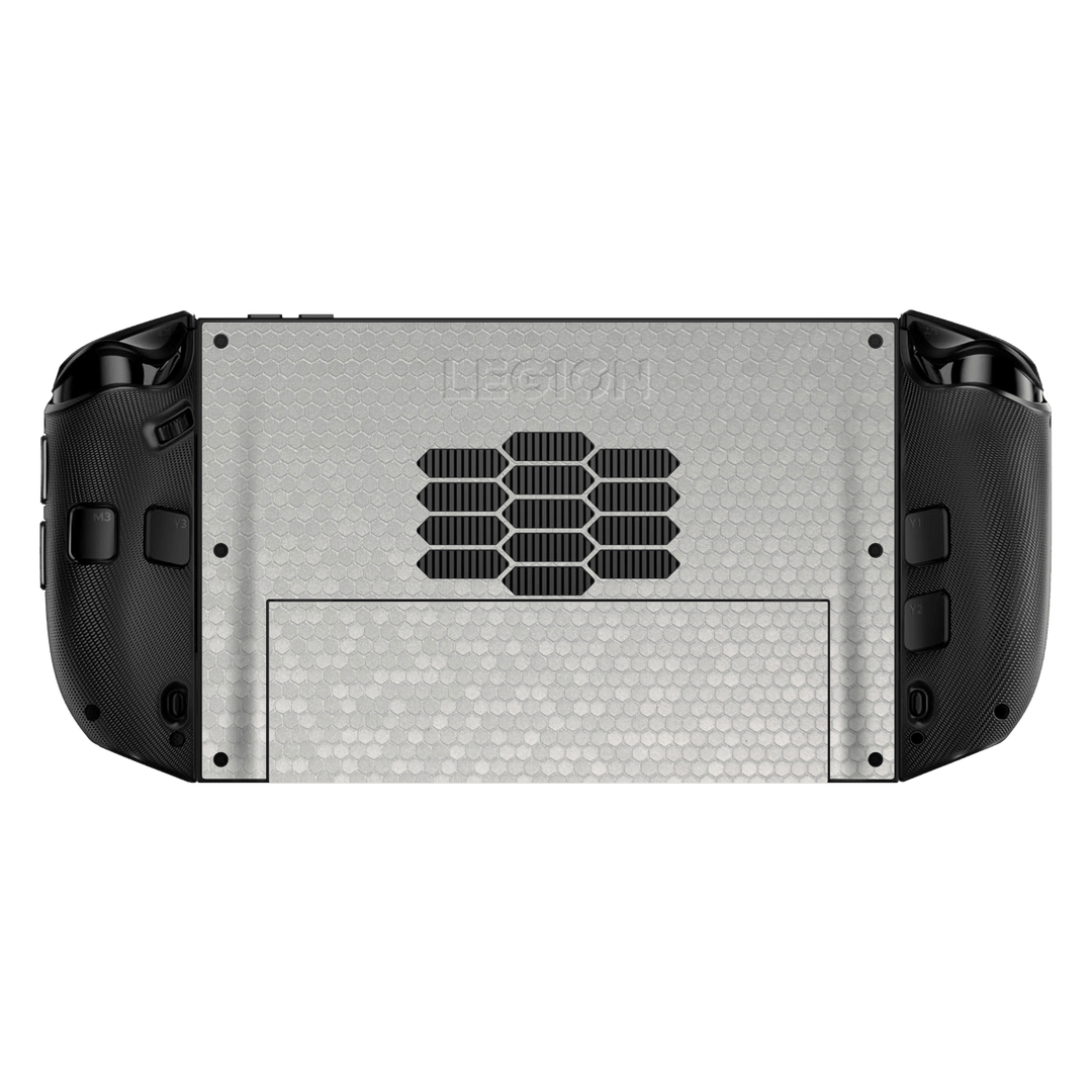 Lenovo Legion GO 2 Luxuria Silver Honeycomb 3D Textued Skin, Wrap, Cover, Protector by QSKINZ | qskinz.com back