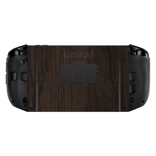 Lenovo Legion GO 2 Premium Wood Wooden Dark Walnut Matte Textured Skin Wrap Sticker Decal Cover Protector by QSKINZ | qskinz.com back
