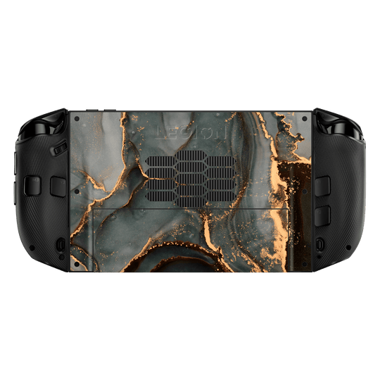 Lenovo Legion GO 2 Print Printed Custom SIGNATURE AGATE GEODE Deep Forest Skin, Wrap, Decal, Protector, Cover by QSKINZ | qskinz.com back
