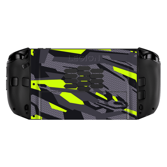 Lenovo Legion GO 2 Print Printed Custom SIGNATURE Abstract Green Camouflage Skin Wrap Sticker Decal Cover Protector by QSKINZ | qskinz.com back