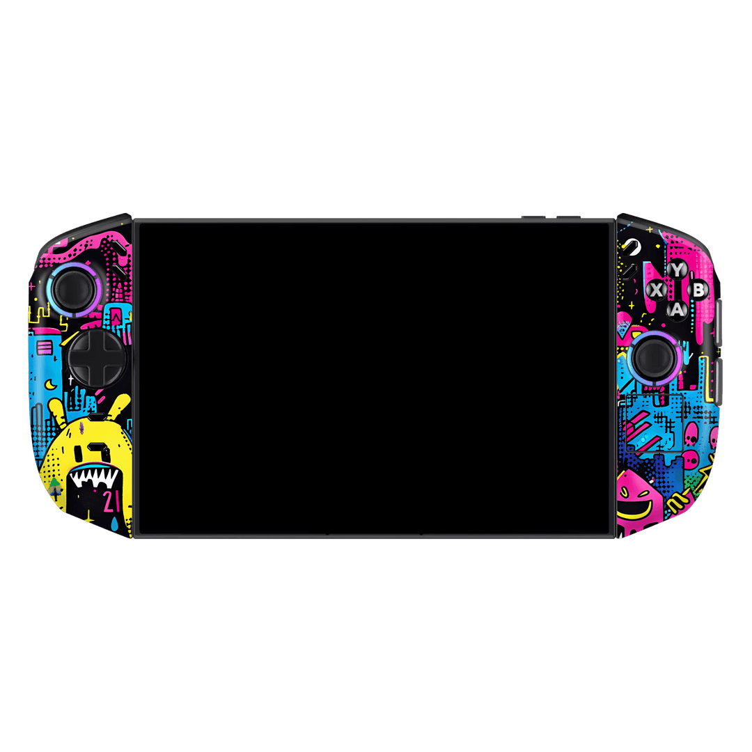 Lenovo Legion GO 2 Print Printed Custom SIGNATURE Arcade Rave Gaming Gamer Pixel Skin Wrap Sticker Decal Cover Protector by QSKINZ | QSKINZ.COM