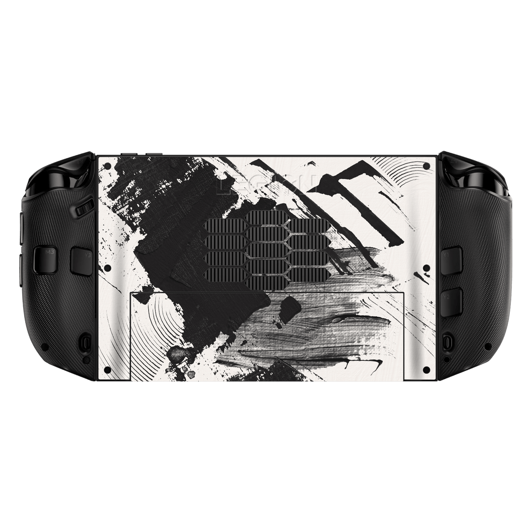 Lenovo Legion GO 2 Print Printed Custom SIGNATURE Black and White Madness Skin Wrap Sticker Decal Cover Protector by QSKINZ | qskinz.com back