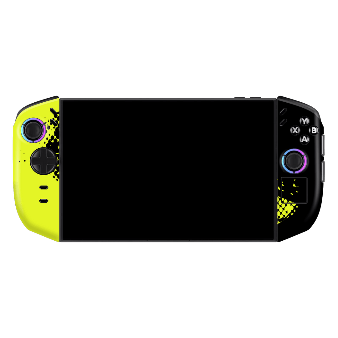 Lenovo Legion GO 2 Print Printed Custom SIGNATURE Grunge Yellow Green Trace Skin Wrap Sticker Decal Cover Protector by QSKINZ | QSKINZ.COM