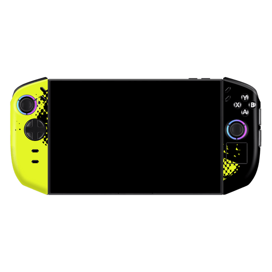 Lenovo Legion GO 2 Print Printed Custom SIGNATURE Grunge Yellow Green Trace Skin Wrap Sticker Decal Cover Protector by QSKINZ | QSKINZ.COM