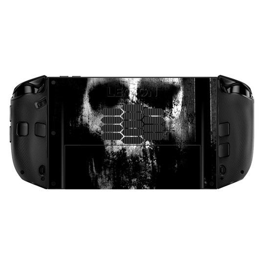 Lenovo Legion GO 2 Print Printed Custom SIGNATURE Horror Black & White SKULL Skin, Wrap, Decal, Protector, Cover by QSKINZ | qskinz.com back