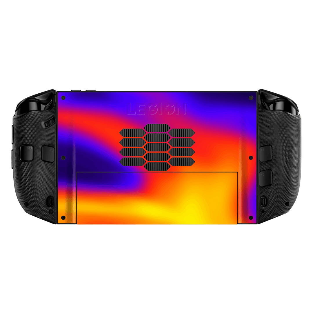 Lenovo Legion GO 2 Print Printed Custom SIGNATURE Infrablaze Infrared Thermal Neon Skin Wrap Sticker Decal Cover Protector by QSKINZ | QSKINZ.COM back