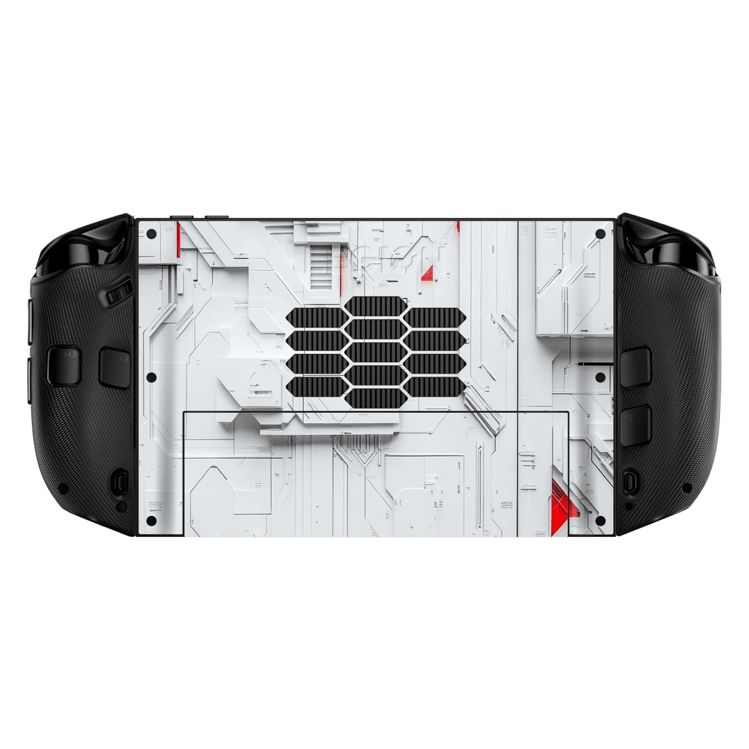 Lenovo Legion GO 2 Print Printed Custom SIGNATURE Interstellar White Spaceship Skin Wrap Sticker Decal Cover Protector by QSKINZ | QSKINZ.COM back