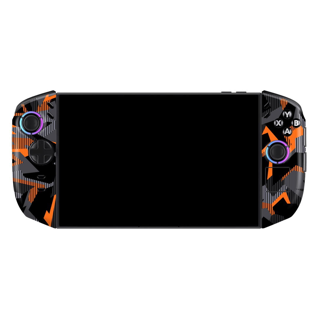 Lenovo Legion GO 2 Print Printed Custom SIGNATURE Sharp-Edged Orange Camo Camouflage Skin Wrap Sticker Decal Cover Protector by QSKINZ | qskinz.com
