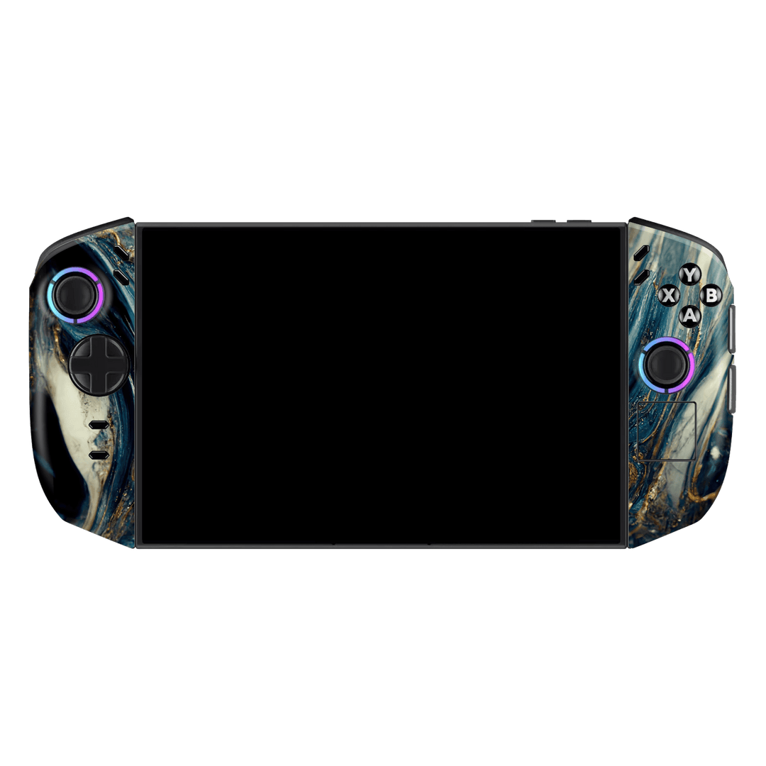 Lenovo Legion GO 2 Printed Custom SIGNATURE Agate Geode Naia Ocean Blue Stone Skin Wrap Sticker Decal Cover Protector by QSKINZ | qskinz.com