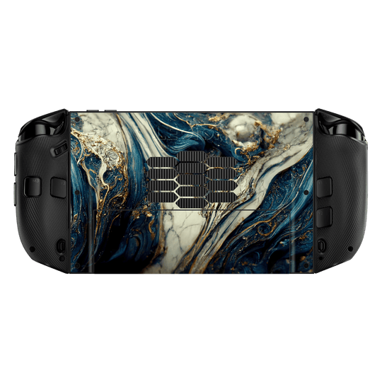 Lenovo Legion GO 2 Printed Custom SIGNATURE Agate Geode Naia Ocean Blue Stone Skin Wrap Sticker Decal Cover Protector by QSKINZ | qskinz.com back