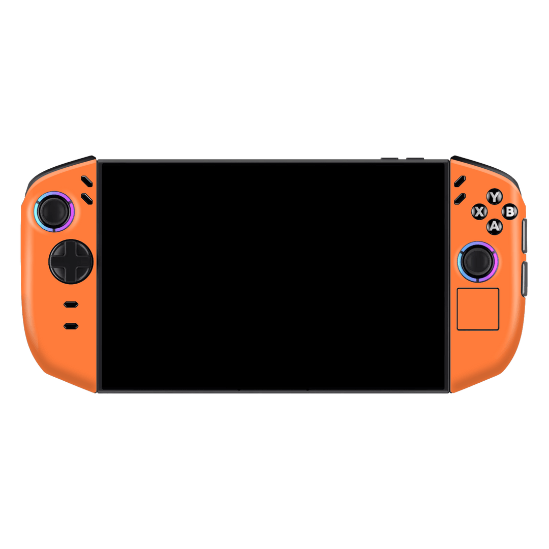 Lenovo Legion GO 2 Printed Custom SIGNATURE “Cosmic Orange” Vibrant Solid Orange Skin Wrap Sticker Decal Cover Protector by QSKINZ | QSKINZ.COM