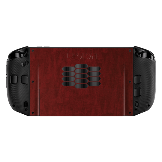 Lenovo Legion GO 2 Scarlet Red Wood Wooden Satin Skin Wrap Sticker Decal Cover Protector by QSKINZ | qskinz.com back