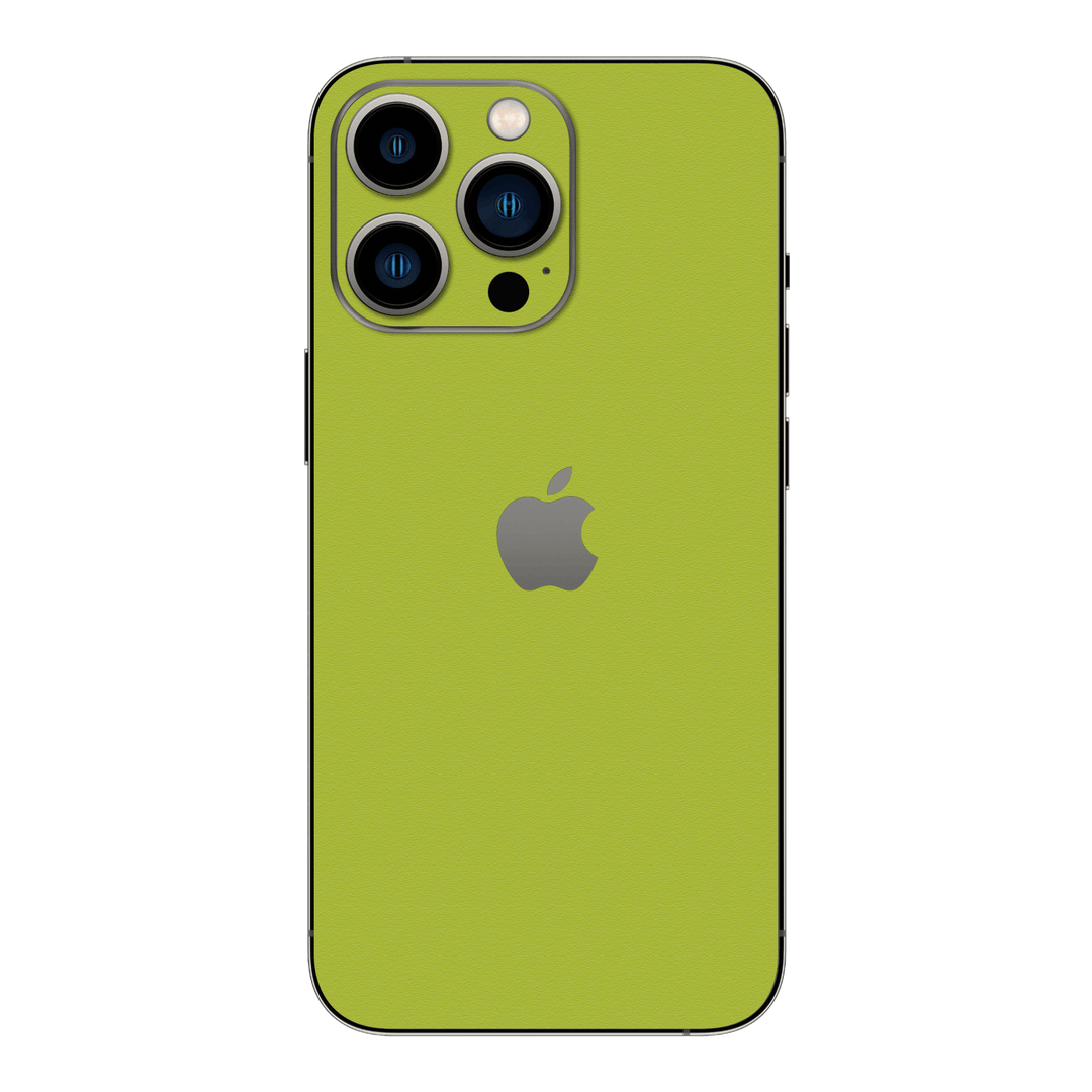 iPhone 15 PRO LUXURIA Lime Green Textured Skin - Premium Protective Skin Wrap Sticker Decal Cover by QSKINZ | Qskinz.com