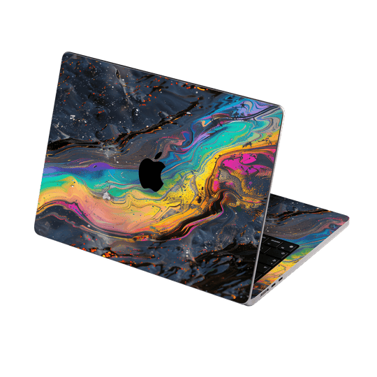 MacBook AIR 13.6" (2022/2024) Print Printed Custom SIGNATURE Aurora Auroria Stone Marble Rainbow Skin Wrap Sticker Decal Cover Protector by QSKINZ | QSKINZ.COM