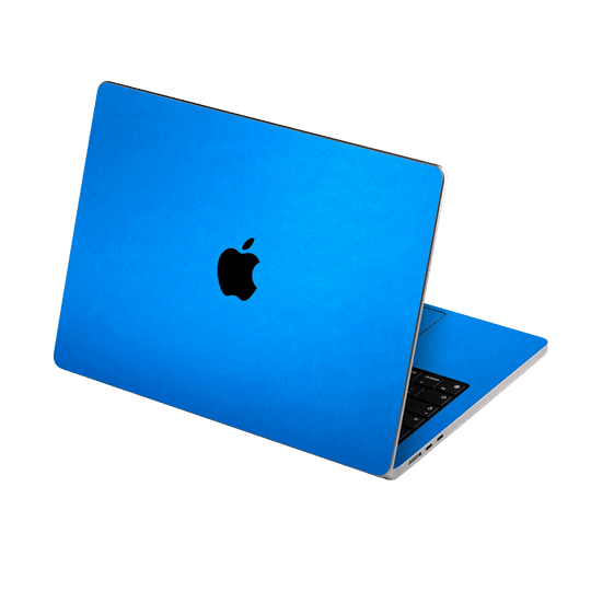 MacBook AIR 13.6" (2025, M4) Satin Blue Metallic Matt Matte Skin Wrap Sticker Decal Cover Protector by QSKINZ | qskinz.com
