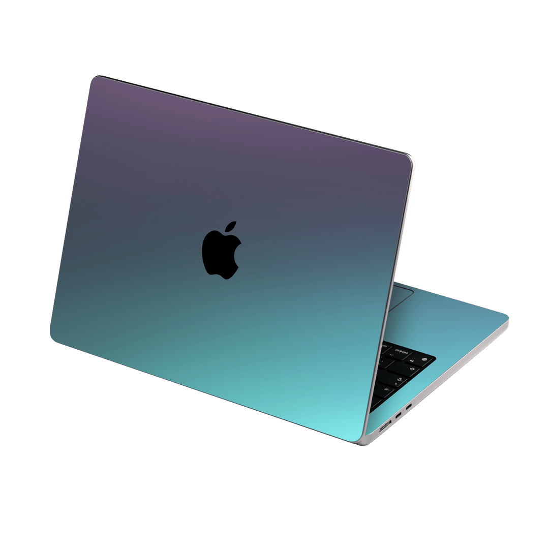 MacBook AIR 13" (2026, M5) Chameleon Turquoise-Lavender Lilac Colour-changing Metallic Skin Wrap Sticker Decal Cover Protector by QSKINZ | qskinz.com