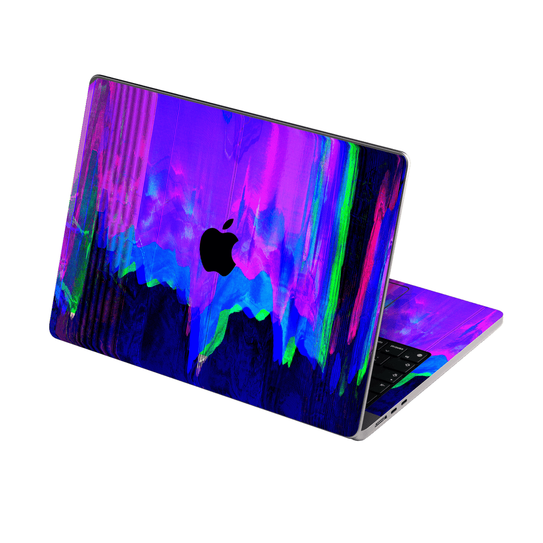 MacBook AIR 13" (2026, M5) Custom Printed SIGNATURE “Andromeda” Blue Purple Wave Skin Wrap Sticker Decal Cover Protector by QSKINZ | QSKINZ.COM