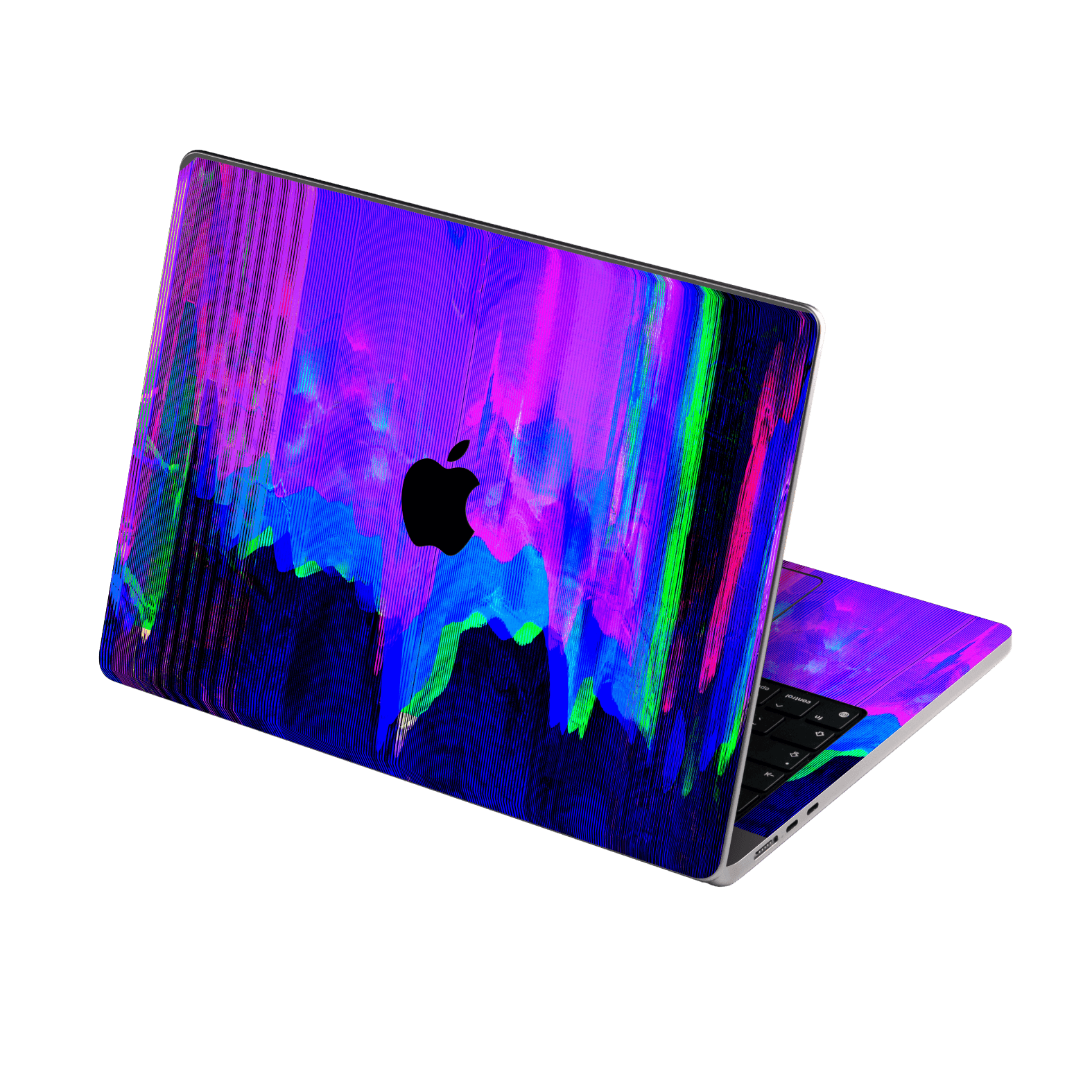 MacBook AIR 13" (2026, M5) Custom Printed SIGNATURE “Andromeda” Blue Purple Wave Skin Wrap Sticker Decal Cover Protector by QSKINZ | QSKINZ.COM