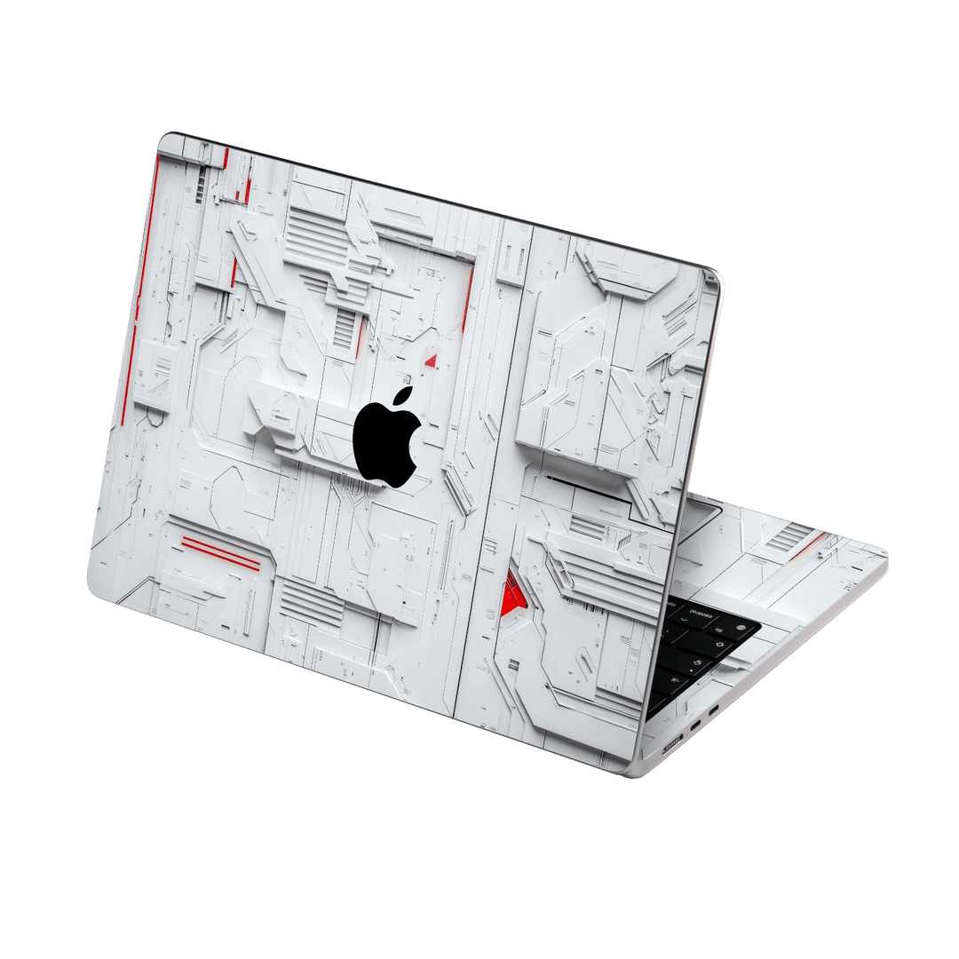 MacBook AIR 13" (2026, M5) Print Printed Custom SIGNATURE Interstellar White Spaceship Skin Wrap Sticker Decal Cover Protector by QSKINZ | QSKINZ.COM