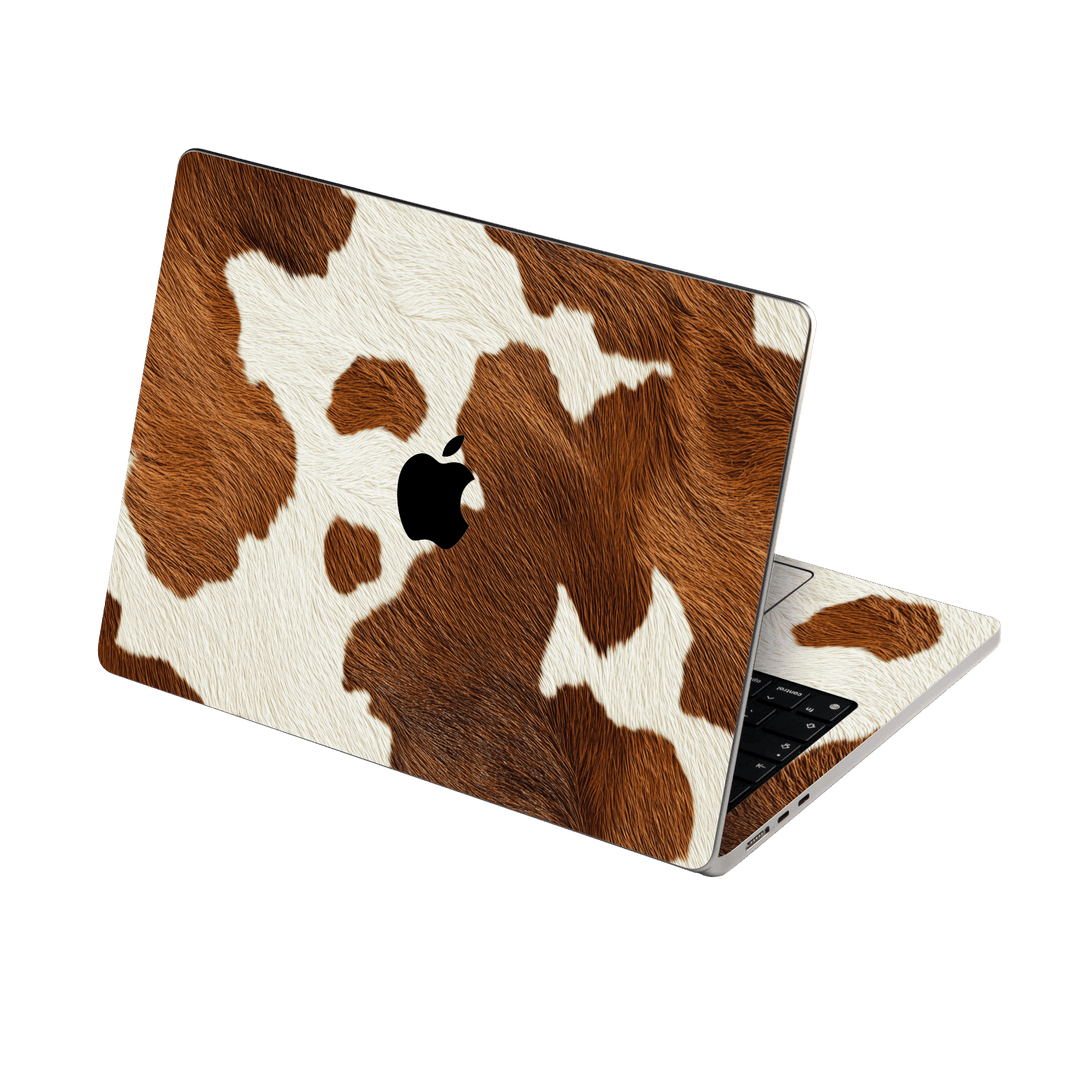 MacBook AIR 13" (2026, M5) Print Printed Custom SIGNATURE MOO Cow Print Cowhide Skin Wrap Sticker Decal Cover Protector by QSKINZ | QSKINZ.COM