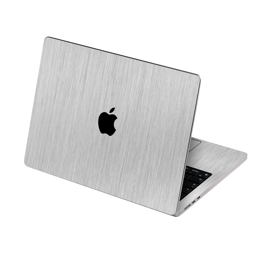 MacBook Air 15" (2026, M5) Brushed Metal ALUMINIUM Metallic Skin Wrap Sticker Decal Cover Protector by QSKINZ | qskinz.com