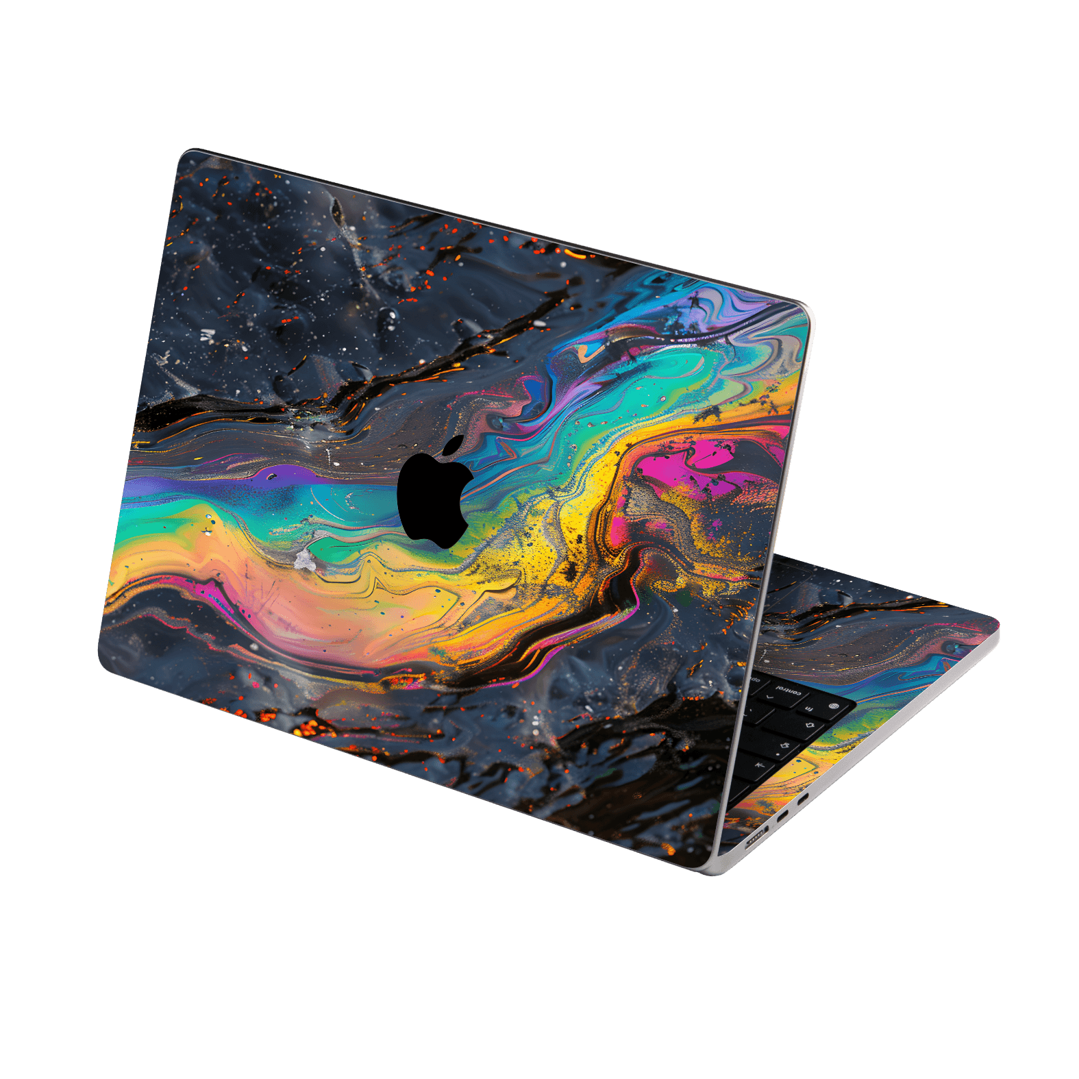 MacBook Air 15" (2026, M5) Print Printed Custom SIGNATURE Aurora Auroria Stone Marble Rainbow Skin Wrap Sticker Decal Cover Protector by QSKINZ | QSKINZ.COM