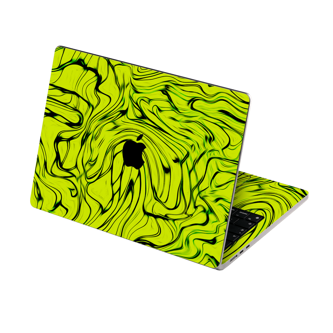 MacBook NEO Print Printed Custom SIGNATURE Hypnotic Green Electric Jade Skin Wrap Sticker Decal Cover Protector by QSKINZ | QSKINZ.COM