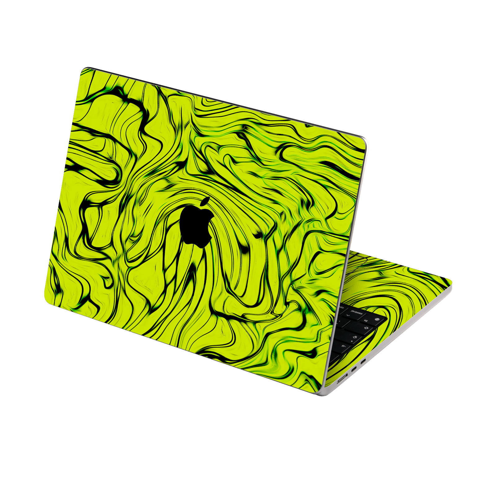 MacBook NEO Print Printed Custom SIGNATURE Hypnotic Green Electric Jade Skin Wrap Sticker Decal Cover Protector by QSKINZ | QSKINZ.COM