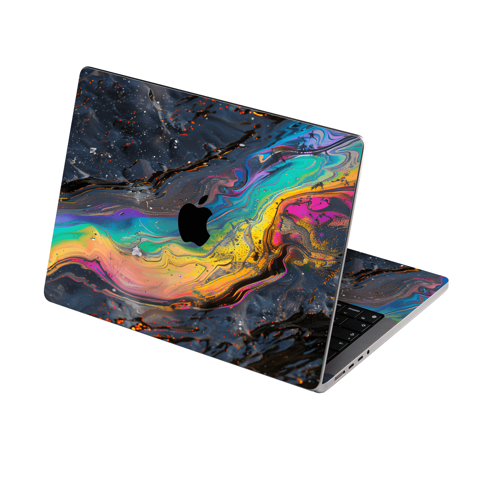 MacBook PRO 16” (2024, M4) Print Printed Custom SIGNATURE Aurora Auroria Stone Marble Rainbow Skin Wrap Sticker Decal Cover Protector by QSKINZ | QSKINZ.COM