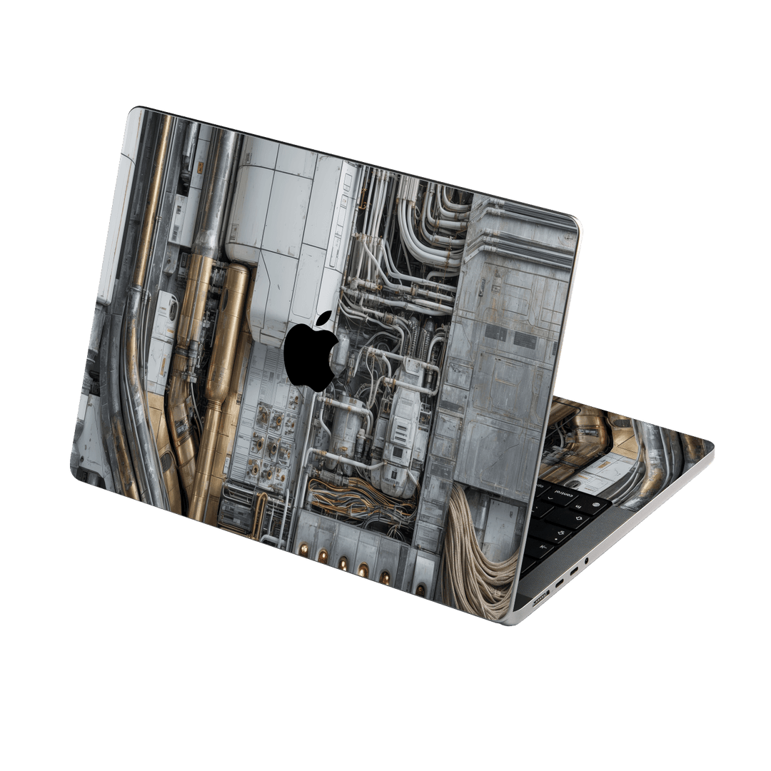 MacBook PRO 16" (2026, M5) Custom Printed SIGNATURE “Industrial Metal Pipes” Skin Wrap Sticker Decal Cover Protector by QSKINZ | QSKINZ.COM