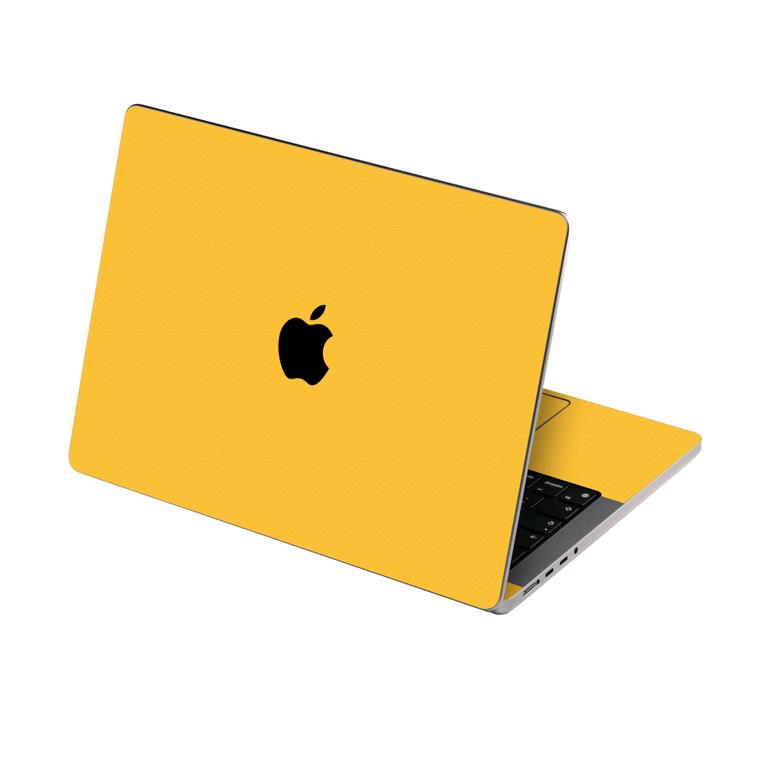MacBook PRO 16" (2026, M5) Luxuria Tuscany Yellow Matt 3D Textured Skin Wrap Sticker Decal Cover Protector by QSKINZ | qskinz.com