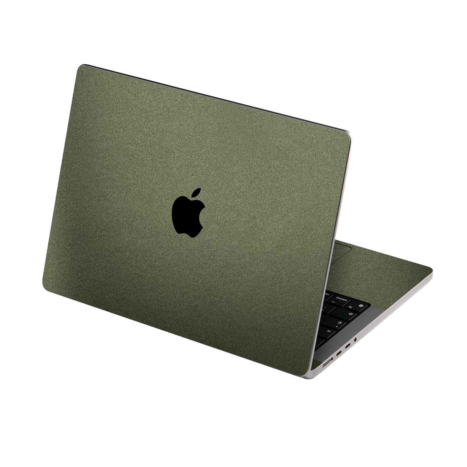 MacBook PRO 16" (2026, M5) Military Green Metallic Skin Wrap Sticker Decal Cover Protector by QSKINZ | qskinz.com