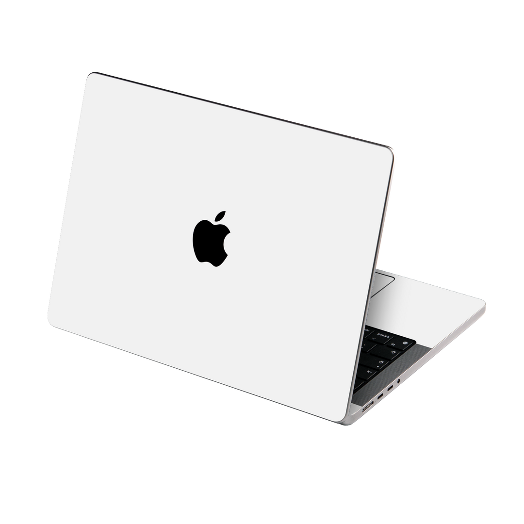 MacBook Pro 14" (2025-2026, M5) Soft-Touch Matte StealthMatte Polar White Skin Wrap Sticker Decal Cover Protector by QSKINZ | qskinz.com