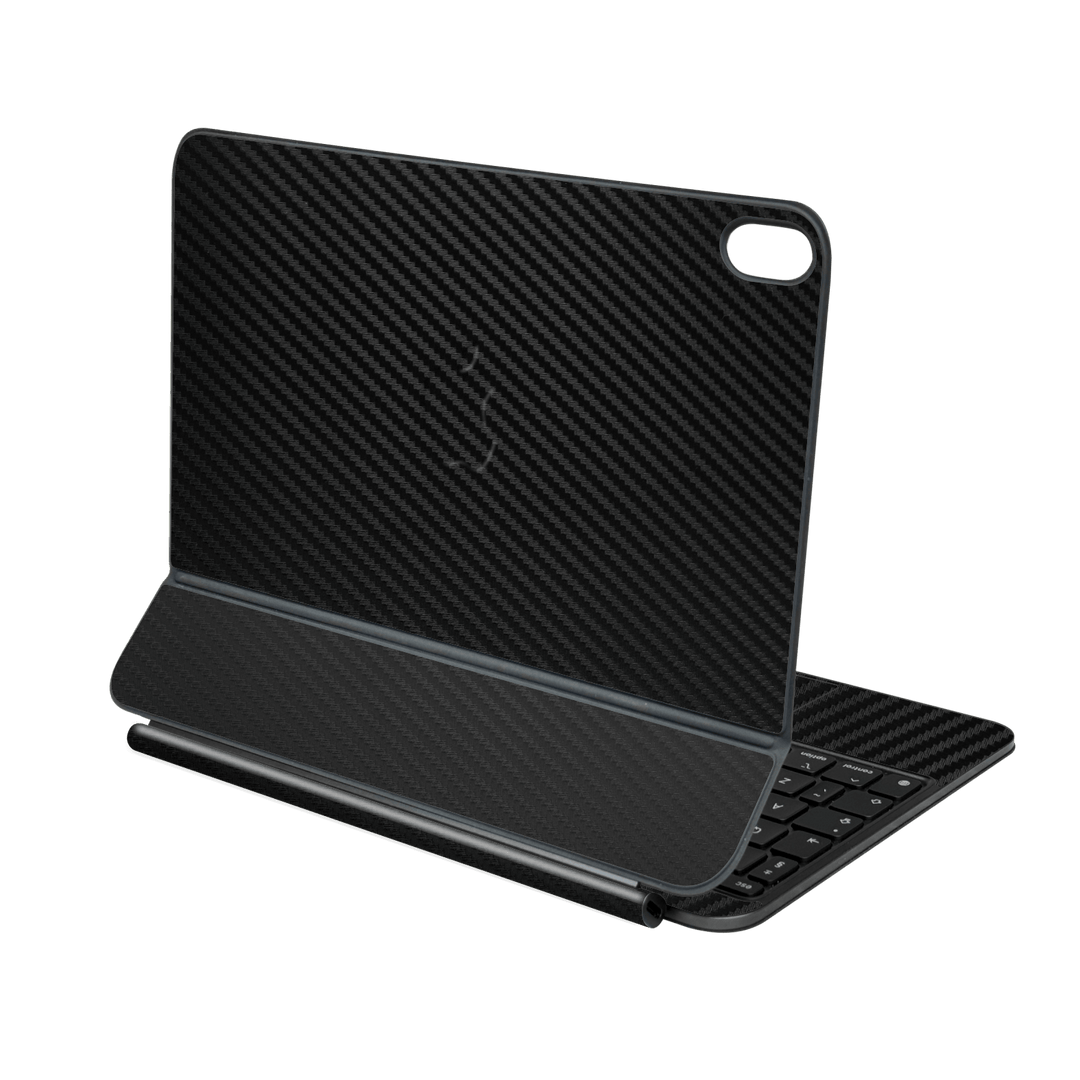 Magic Keyboard for iPad Air 11" (M2/M3/M4) Black 3D Textured Carbon Fibre Fiber Skin Wrap Sticker Decal Cover Protector by QSKINZ | qskinz.com