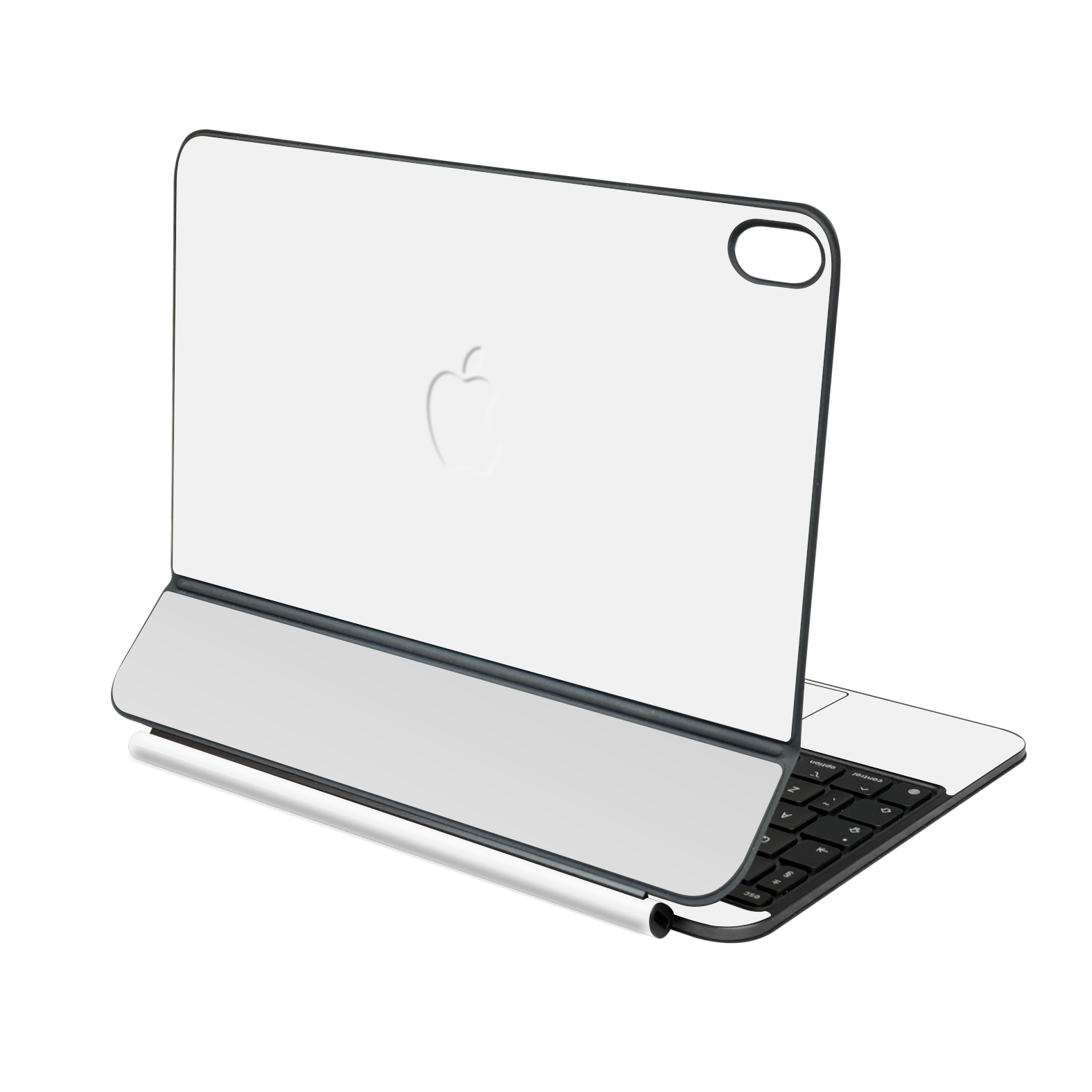 Magic Keyboard for iPad Air 13" (M2/M3/M4) Soft-Touch Matte StealthMatte Polar White Skin Wrap Sticker Decal Cover Protector by QSKINZ | qskinz.com
