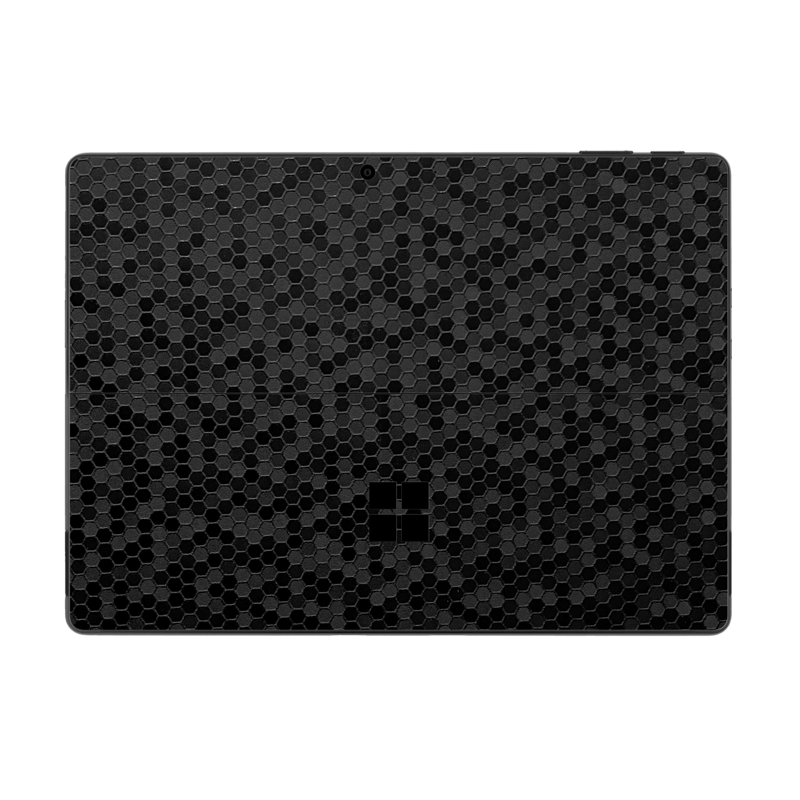 Microsoft Surface Pro 10 Luxuria Black Honeycomb 3D Textured Skin Wrap Sticker Decal Cover Protector by QSKINZ | qskinz.com