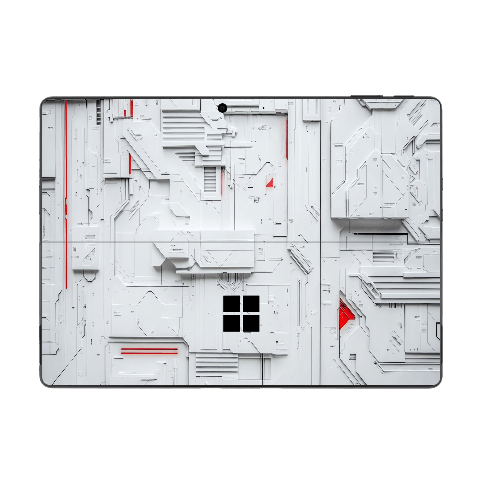 Microsoft Surface Pro 10 Print Printed Custom SIGNATURE Interstellar White Spaceship Skin Wrap Sticker Decal Cover Protector by QSKINZ | QSKINZ.COM