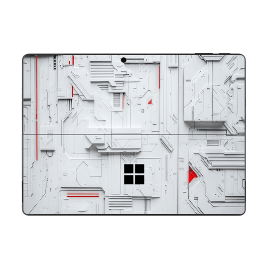 Microsoft Surface Pro 10 Print Printed Custom SIGNATURE Interstellar White Spaceship Skin Wrap Sticker Decal Cover Protector by QSKINZ | QSKINZ.COM