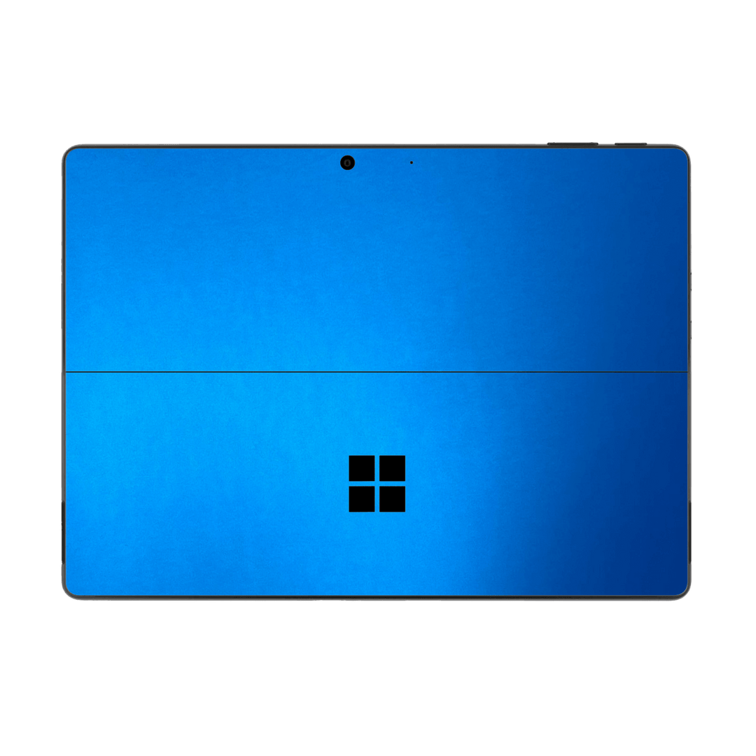 Microsoft Surface Pro 10 Satin Blue Metallic Matt Matte Skin Wrap Sticker Decal Cover Protector by QSKINZ | qskinz.com